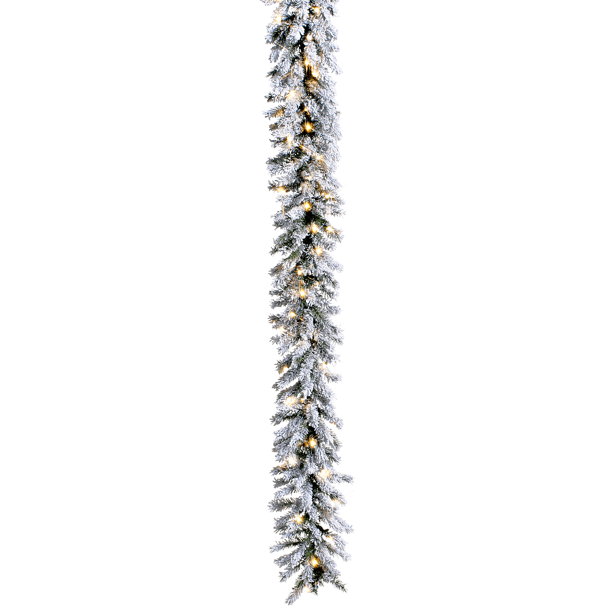 Beflockte Tannengirlande mit LED IP 20, 270 cm - 4