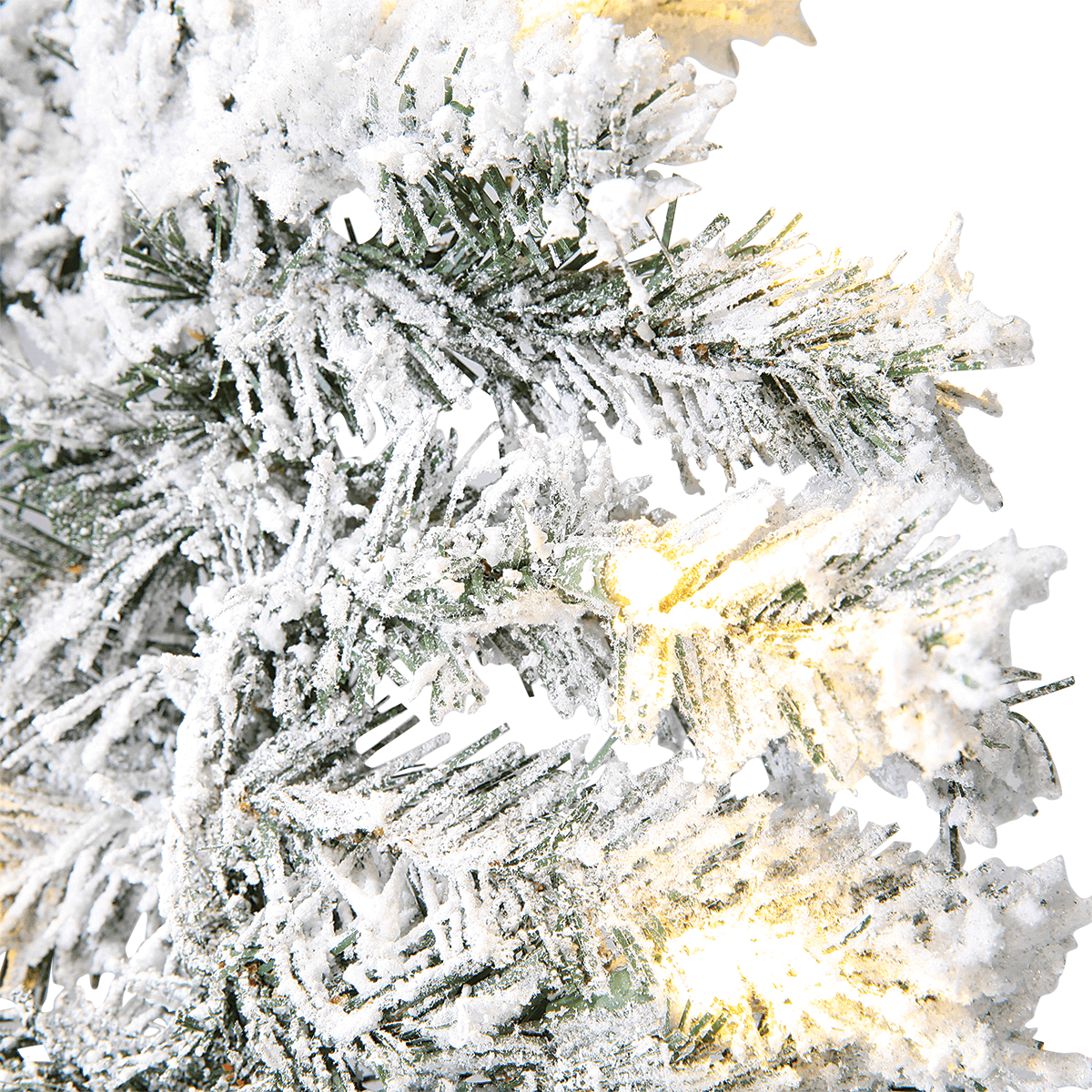 Beflockte Tannengirlande mit LED IP 20, 270 cm - 5