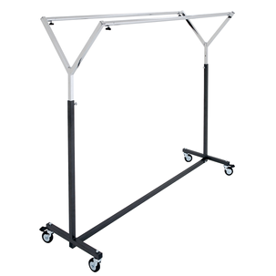 Portemanteau double pour charges lourdes avec roulettes