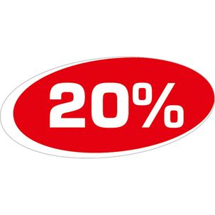 Pegatina "20%"