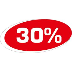 Pegatina "30%"