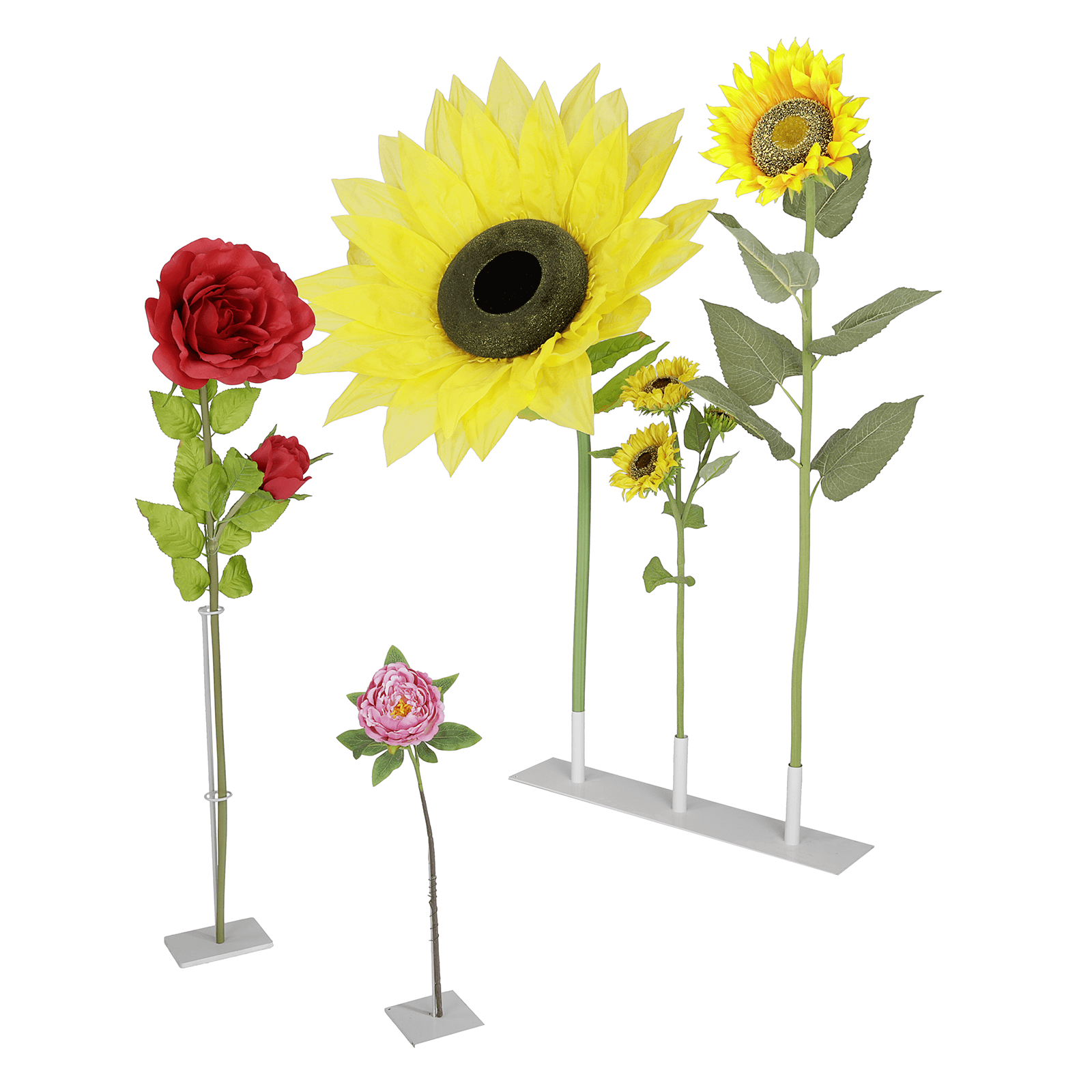 Rosa gigante con brote, 120 cm, Ø 25 cm - 4