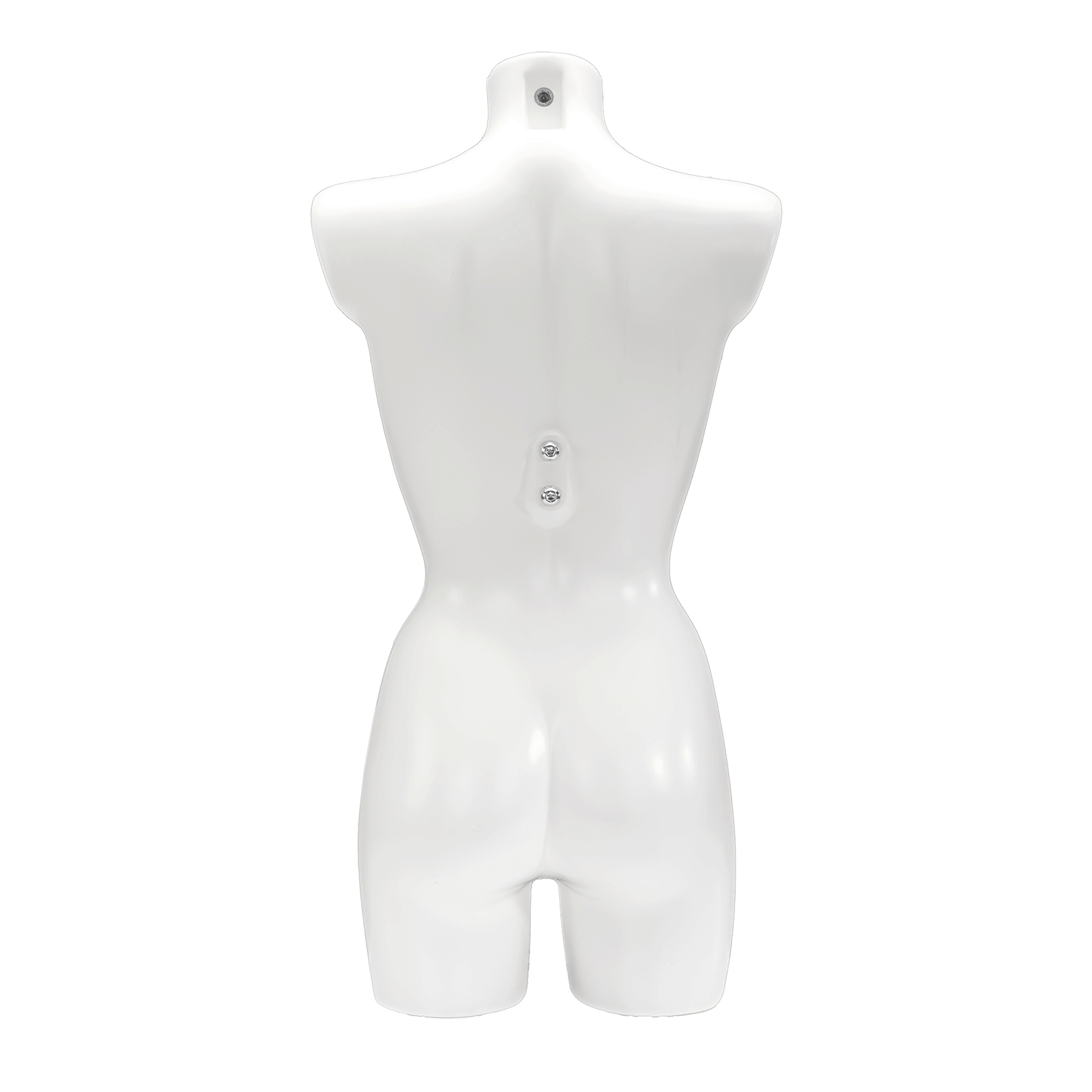 Kunststoff-Torso Dame lackiert 74 cm, weiß - 8