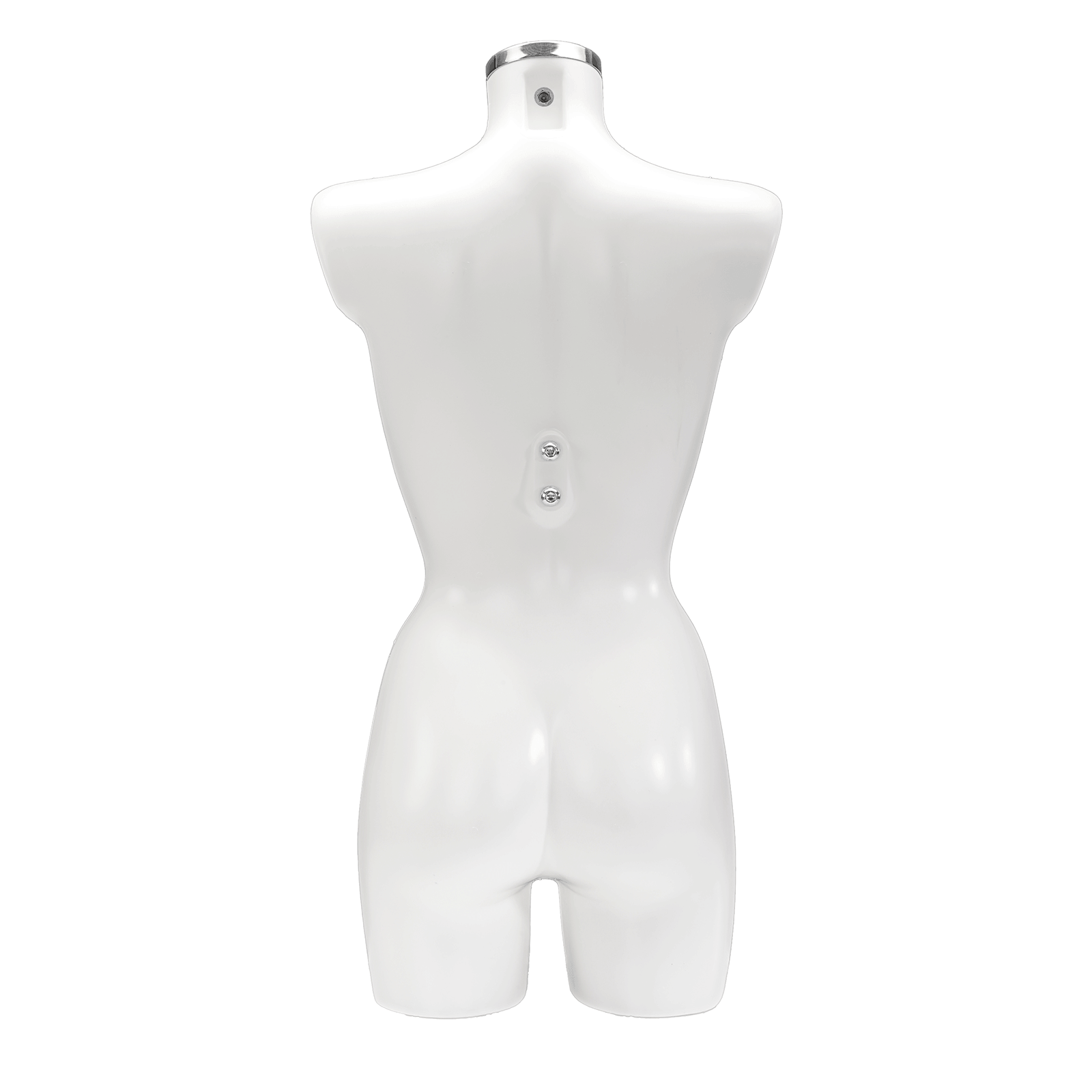 Kunststoff-Torso Dame lackiert 74 cm, weiß - 9