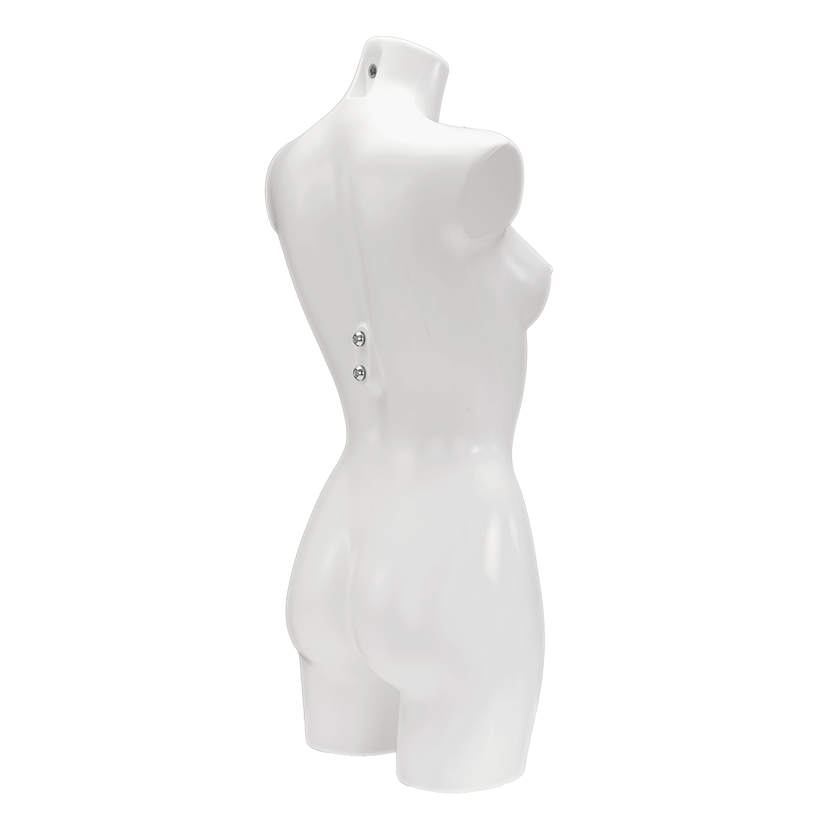 Kunststoff-Torso Dame lackiert 74 cm, weiß - 10
