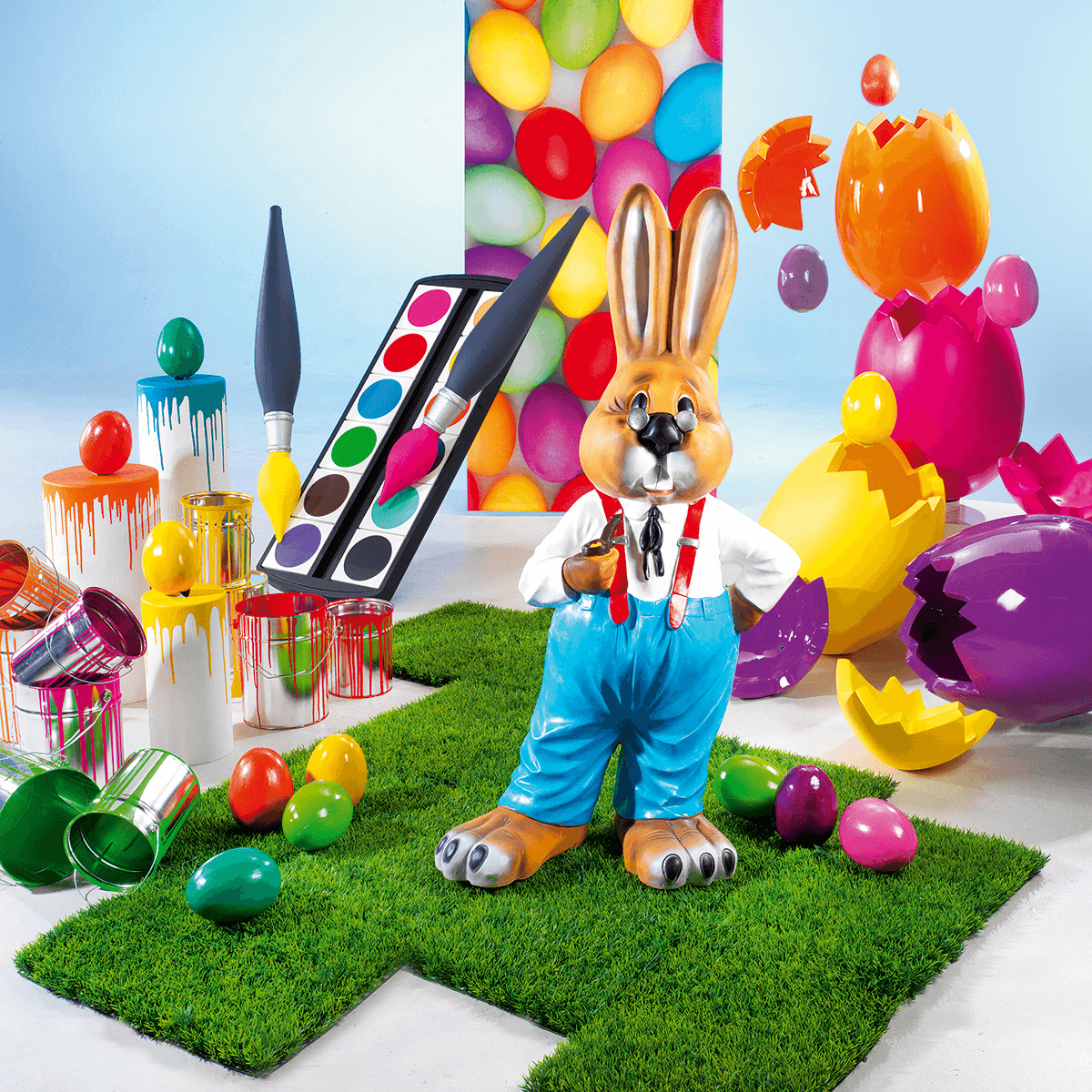 Decorative Easter egg, length 70 cm - 6