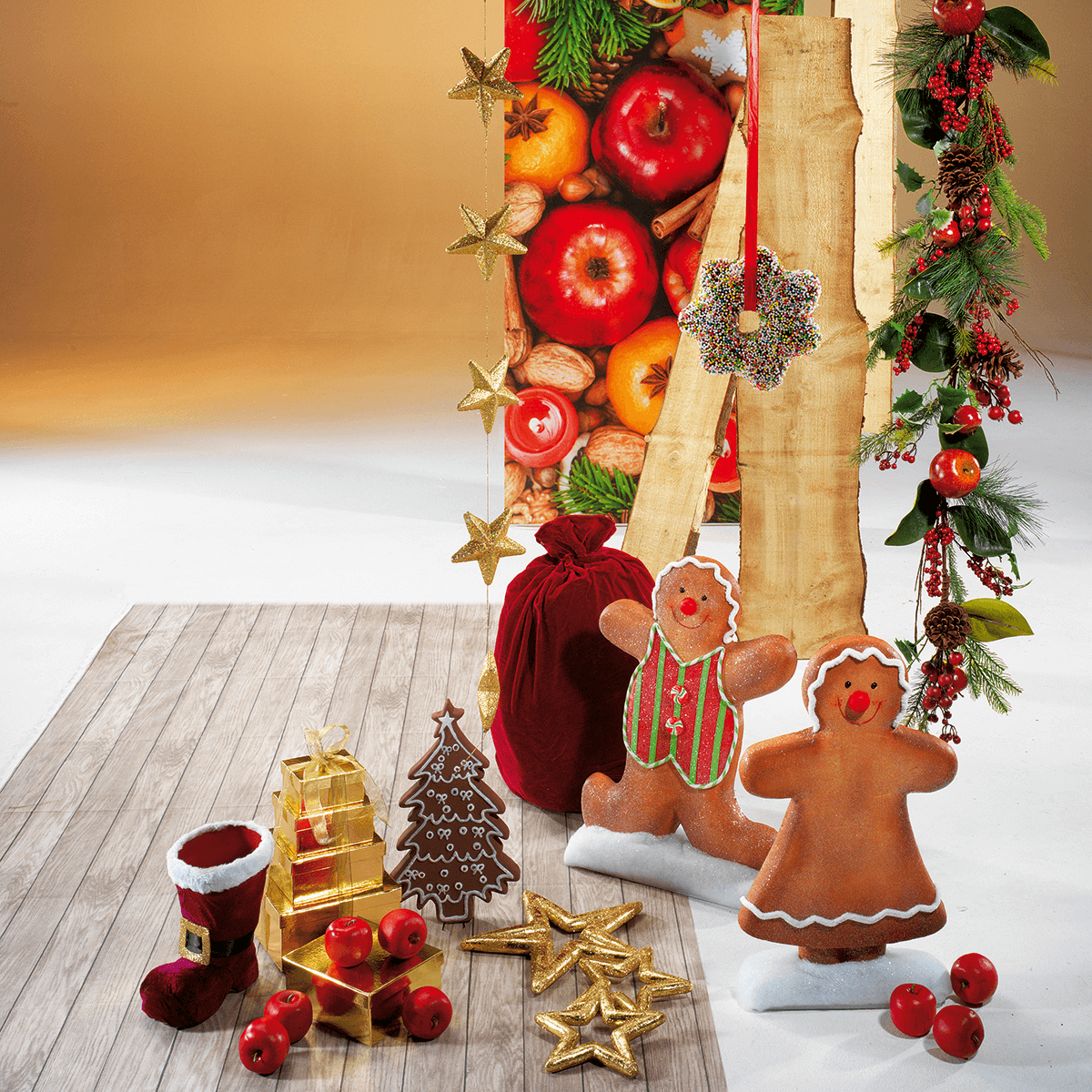 Pain d'épice "Sapin" aliment factice 40 cm - 2