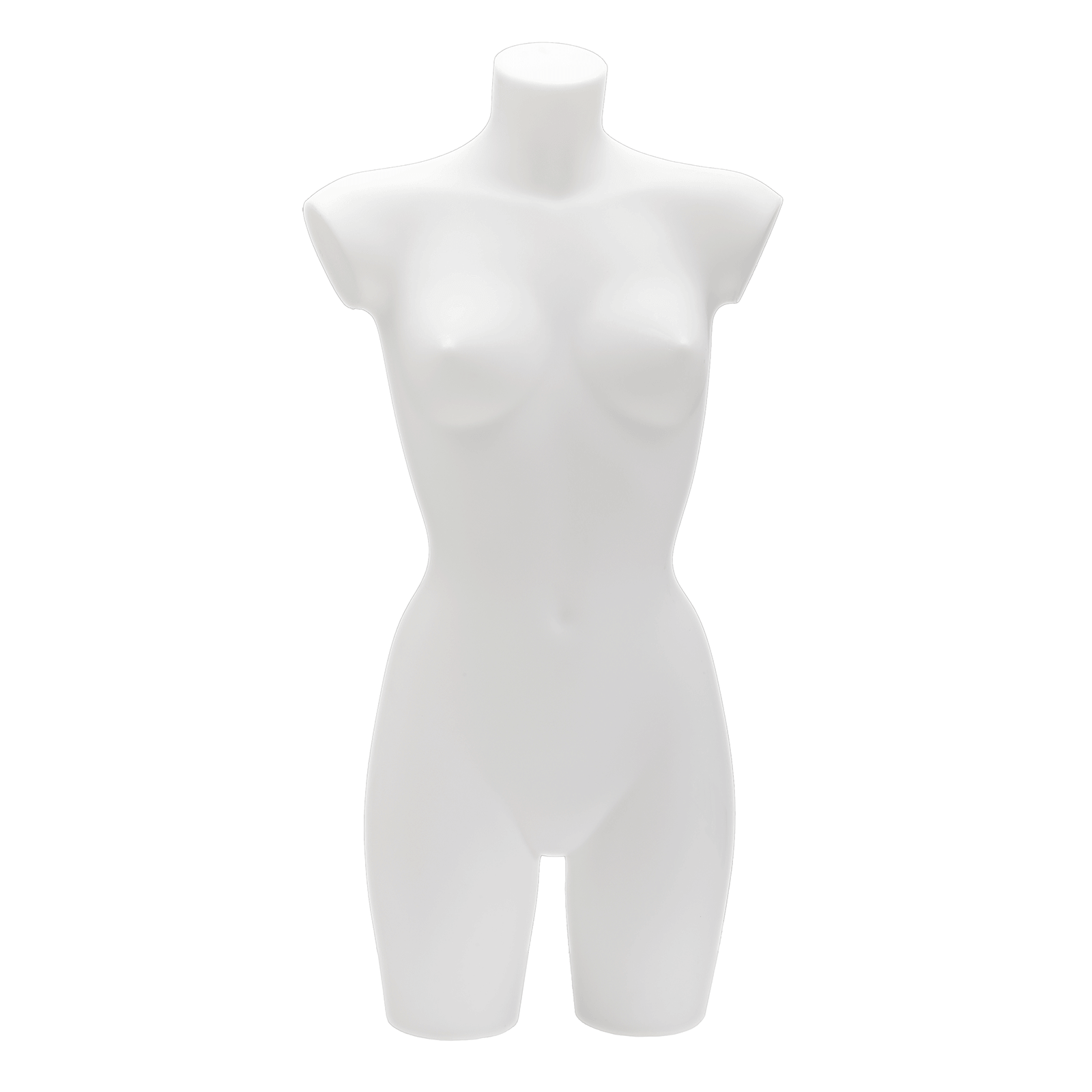 Torse de femme en plastique 90 cm, blanc - 5