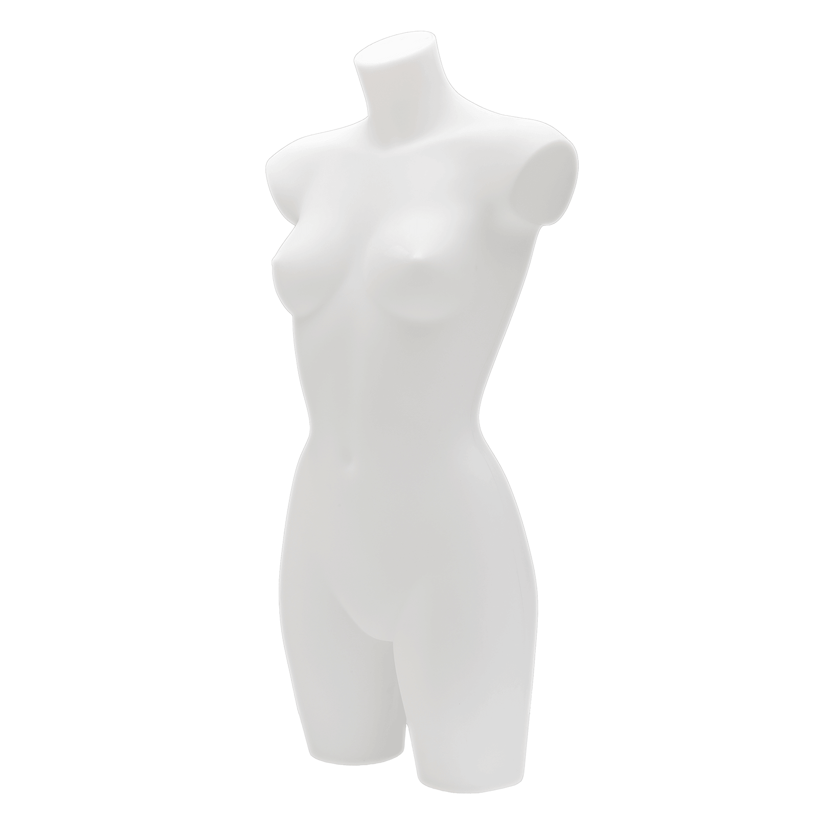 Torse de femme en plastique 90 cm, blanc - 6
