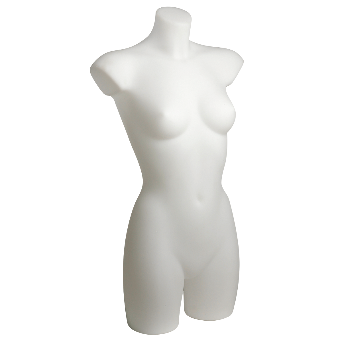 Torse de femme en plastique 90 cm, blanc - 0