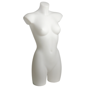 Plastic torso lady 90 cm, white
