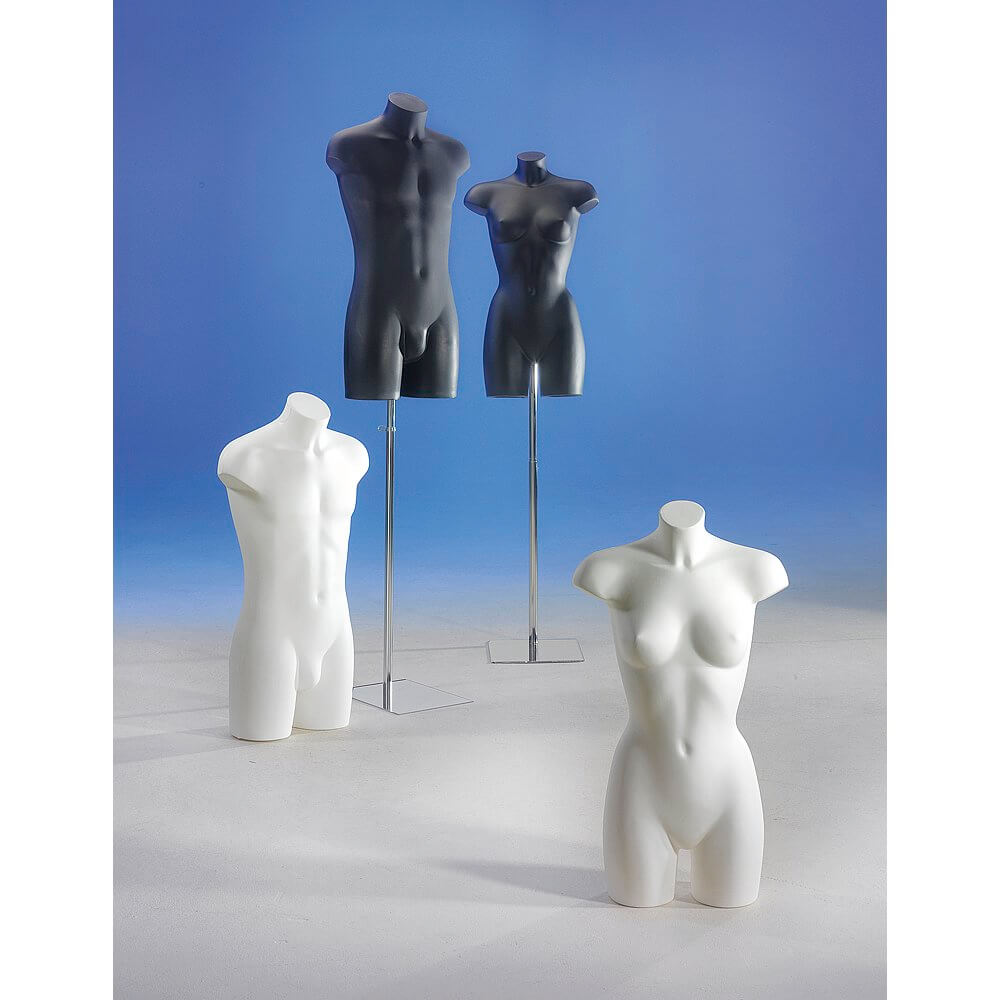 Kunststoff-Torso Herr 90 cm, schwarz - 6