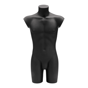 Torse en plastique Monsieur 90 cm, noir