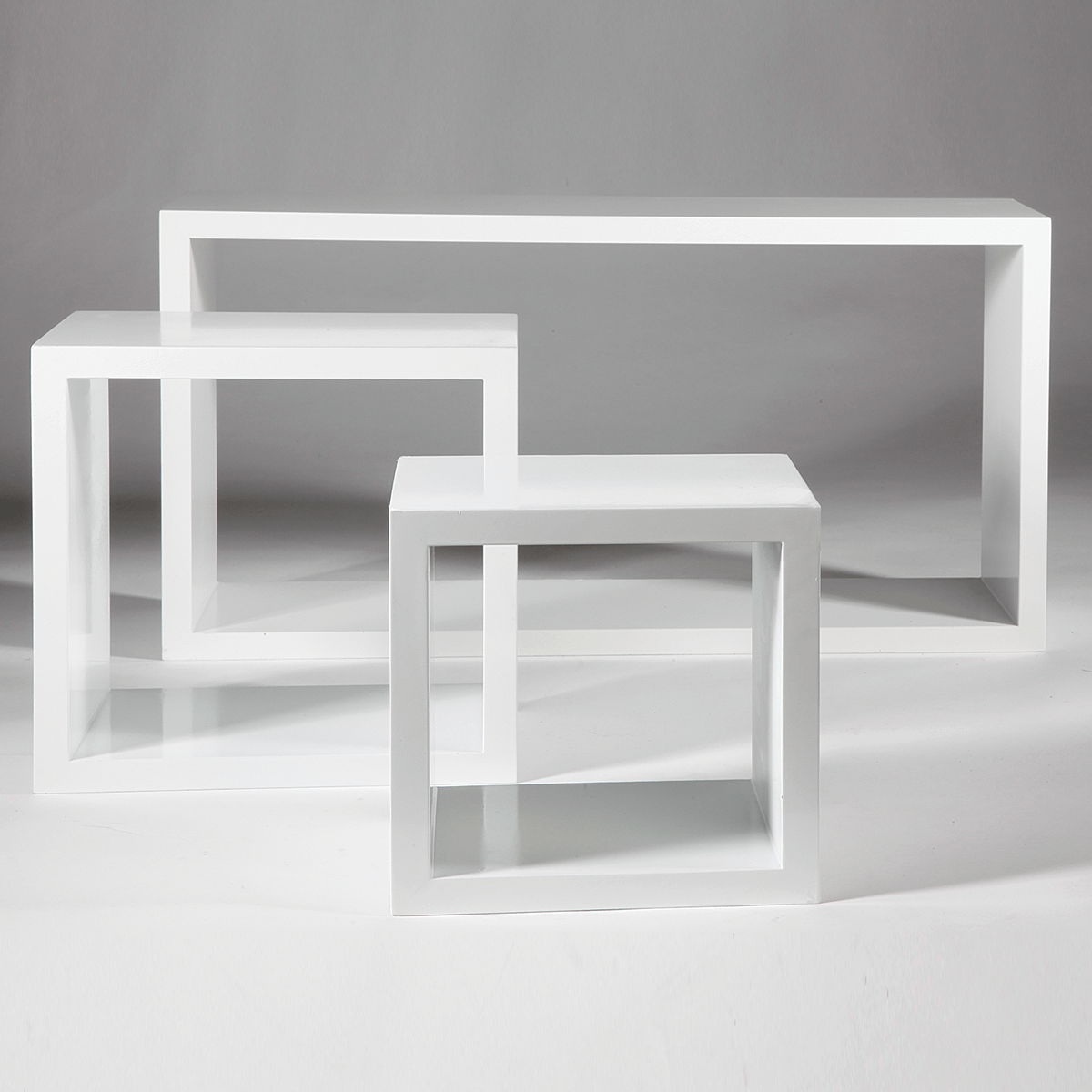 Shelves set white 5 parts - 1