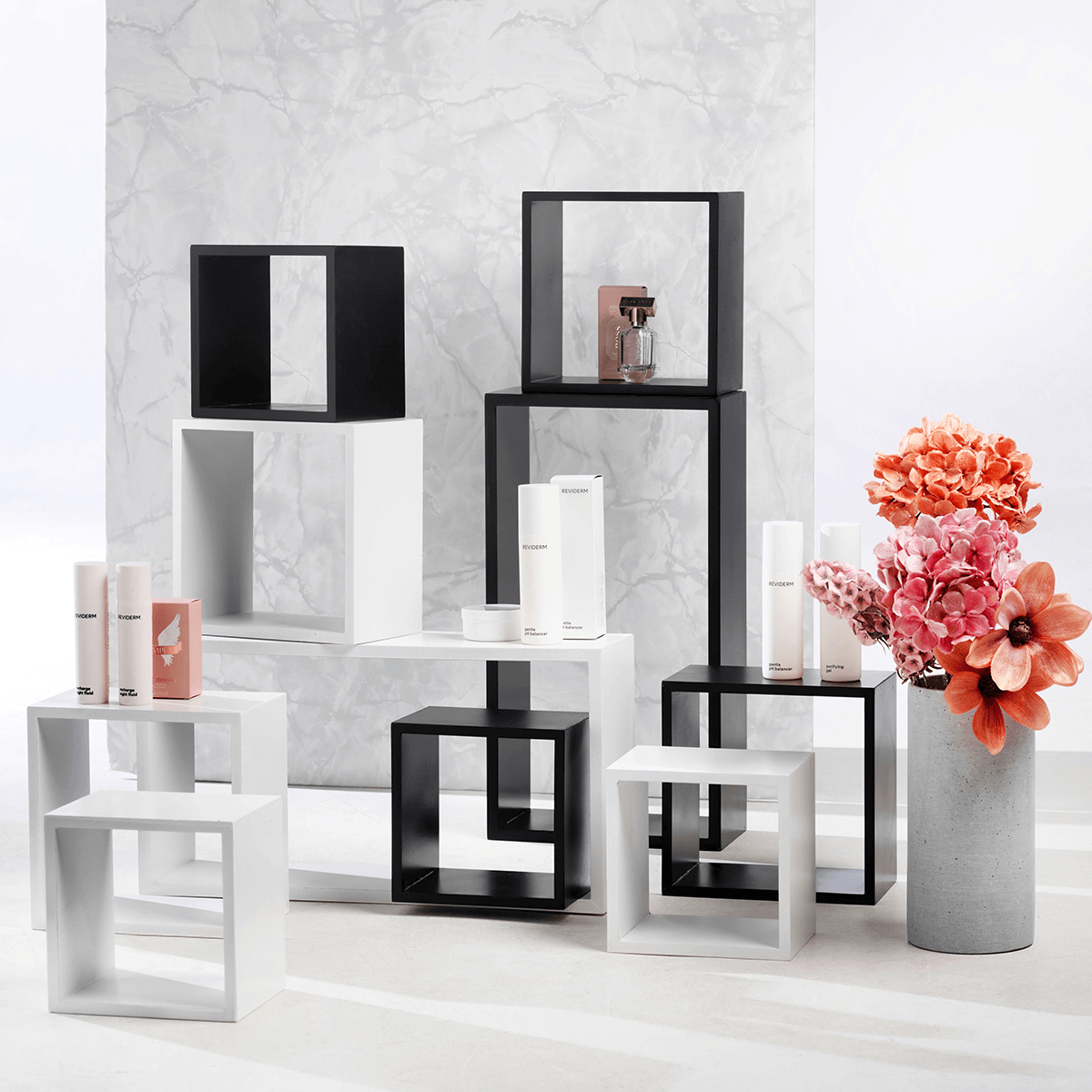 Shelves set white 5 parts - 3