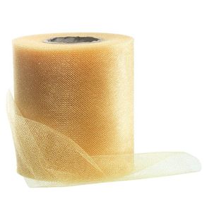 Tüllband, 100 mm, 25 m, gold