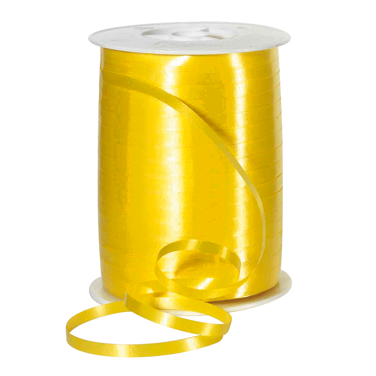 Polyamide ribbon, width 5 mm, yellow - 0