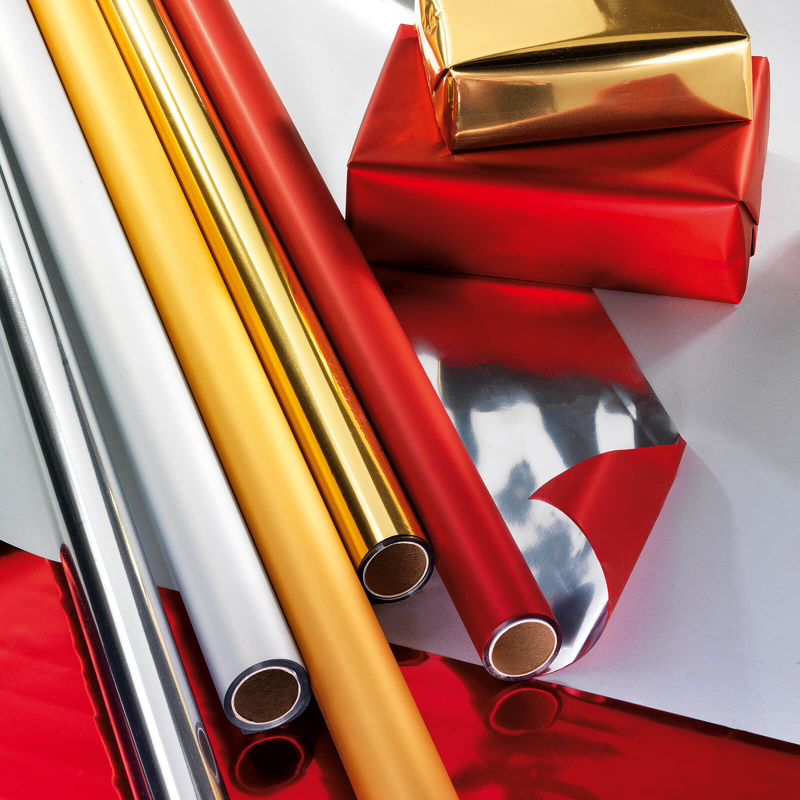 Lumifol metallic film glossy 10 m, 100 cm wide, red - 6