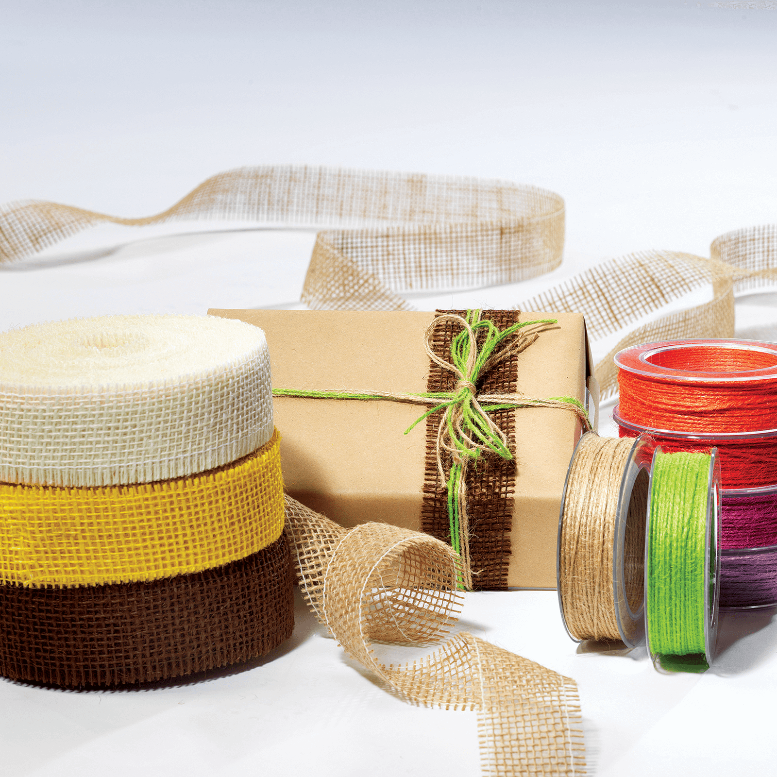 Ruban de jute, nature, larg. 40 mm - 4