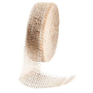 Jute ribbon, natural, width 40 mm