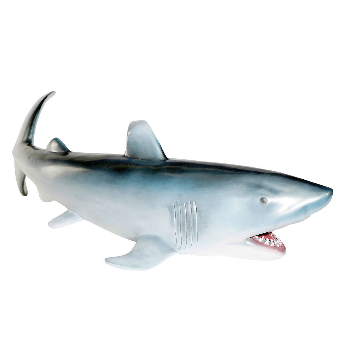 Deco shark 135 cm, silver-grey - 2