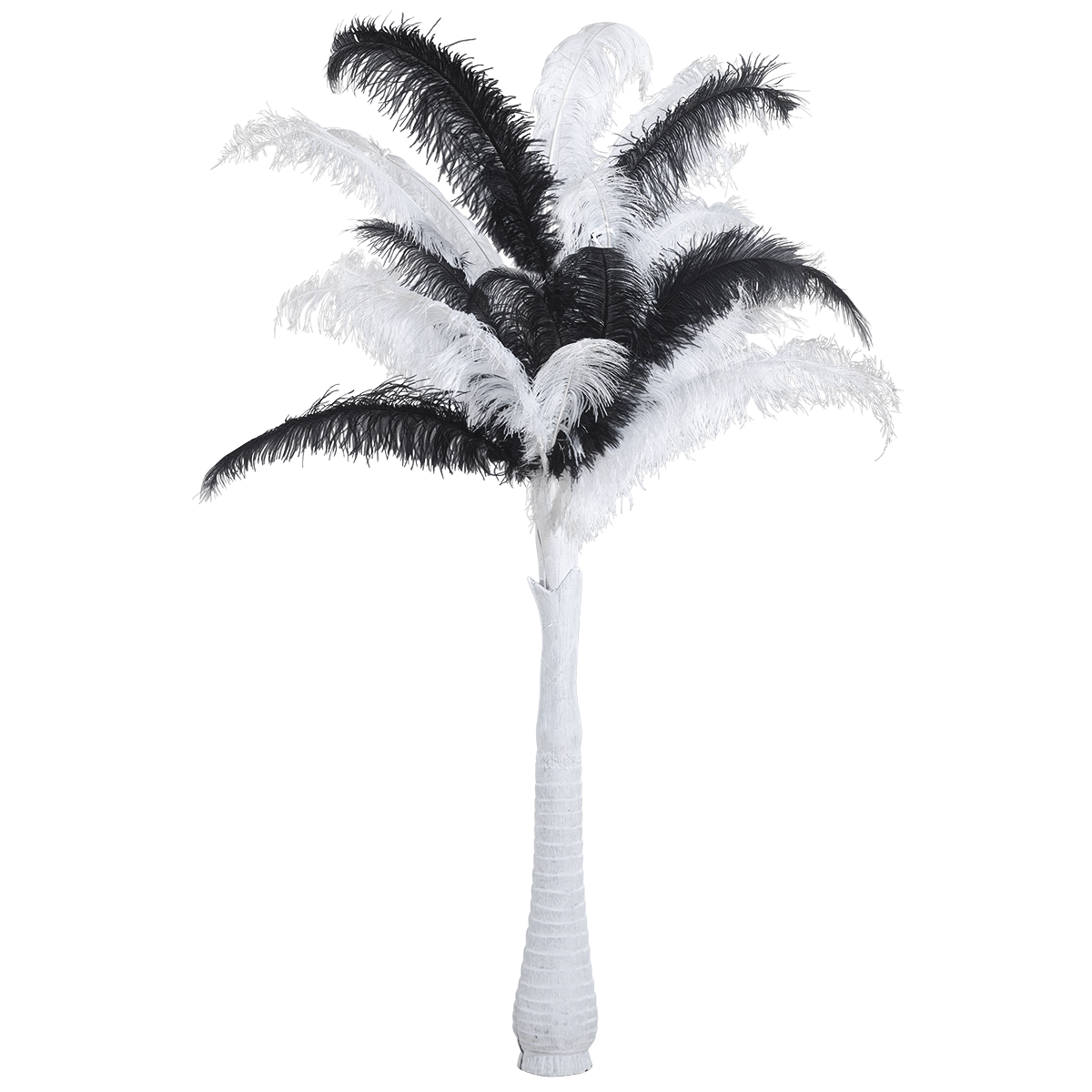Straußenfeder weiß, 60 cm - 3 Straußenfeder weiß, 60 cm - 3