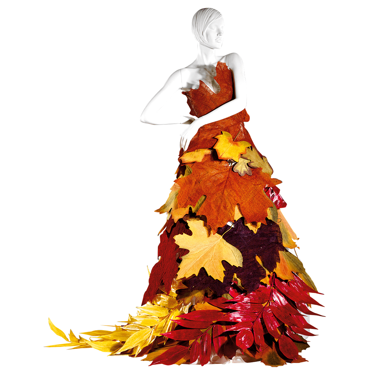 Feuilles d'automne déco 50 cm, 4 pces - 2