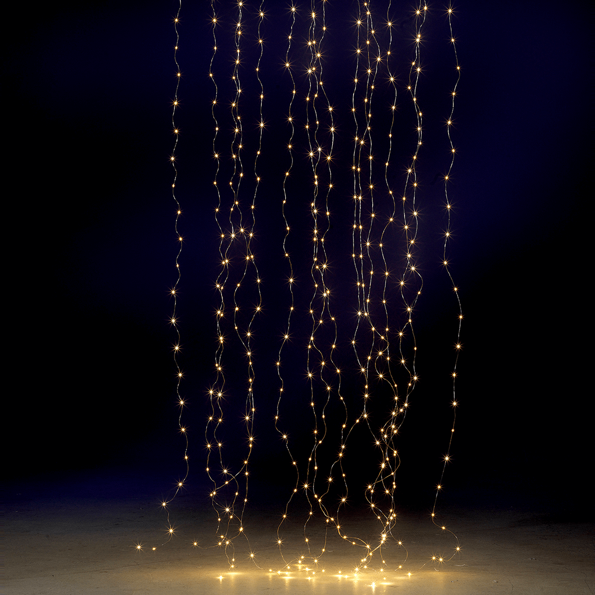 Cortina de luces LED con alambre para exteriores, 384 LED, 240 x 160 cm - 0