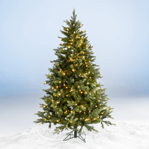 Künstlicher Weihnachtsbaum Nordmanntanne mit LED 180 cm