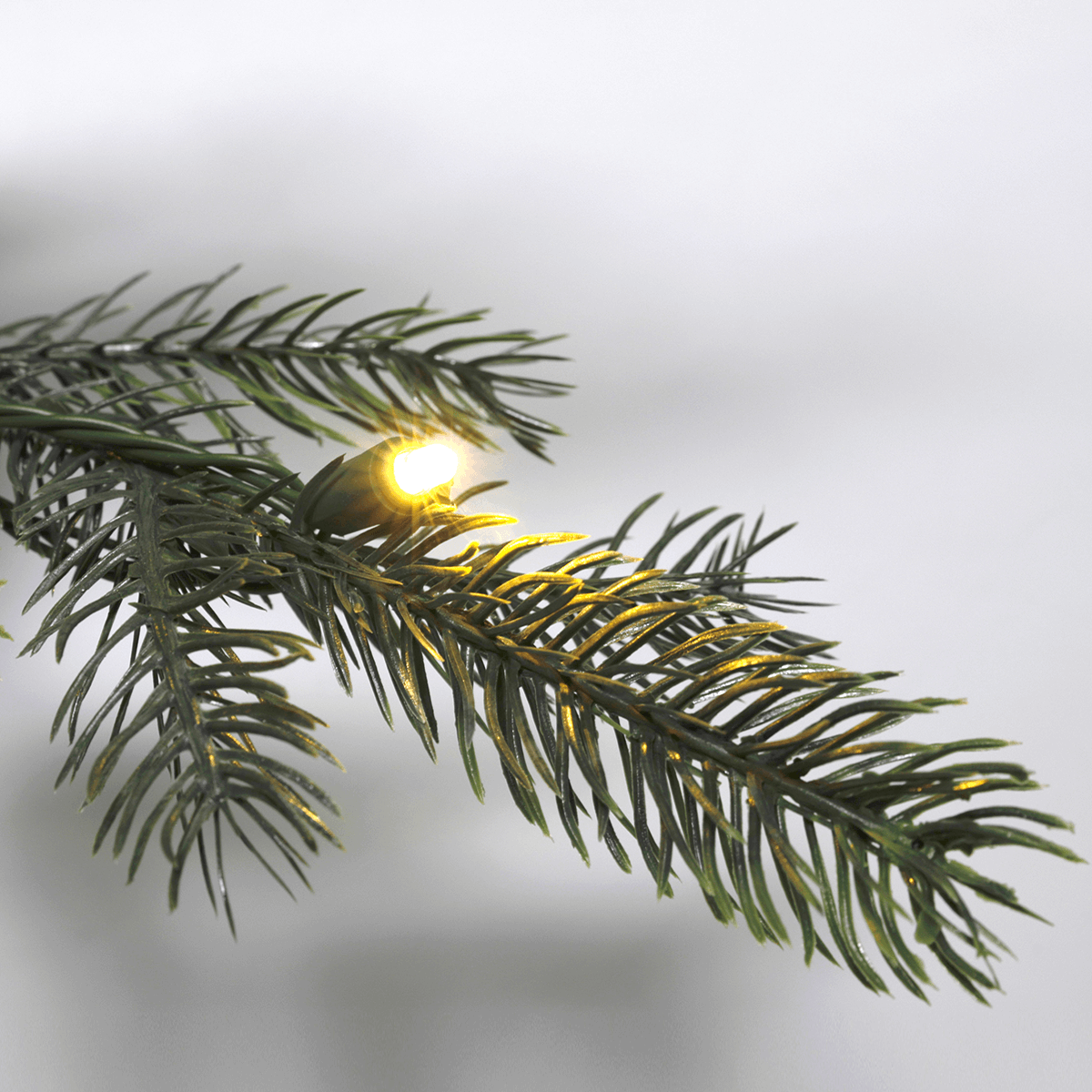 Artificial Christmas Tree Nordmann Fir with LED 210 cm - 1
