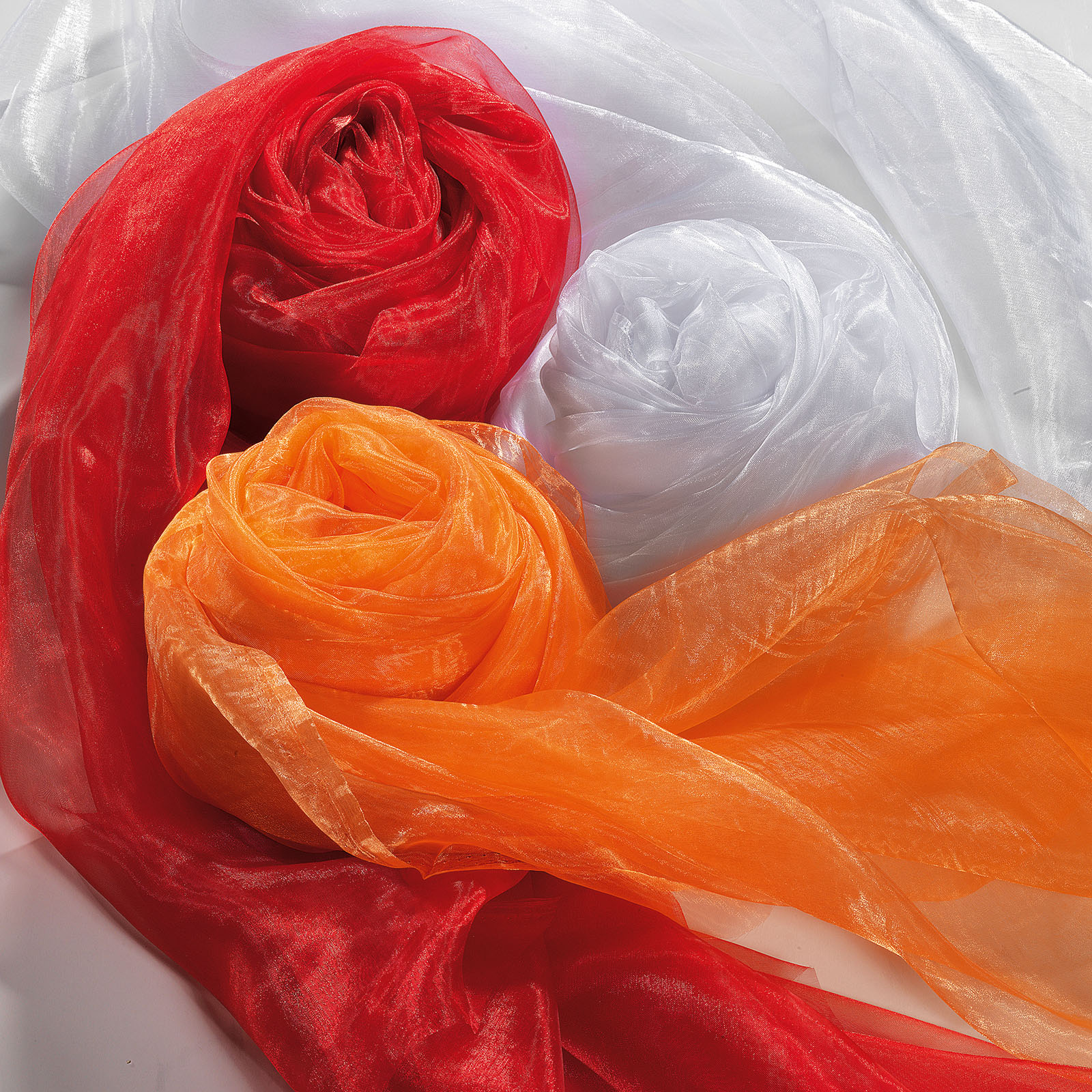 Chiffon fabric, red, 145 cm - 2 Chiffon fabric, red, 145 cm - 2