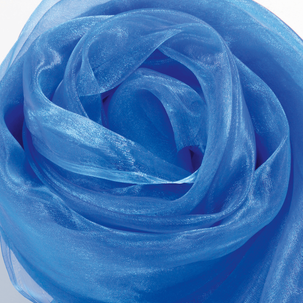 Crêpe de Chine, bleu, 145 cm