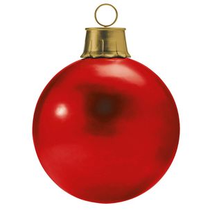 Boule de Noël, rouge, Ø 70 cm