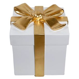 Deco pack 30 cm, white/gold