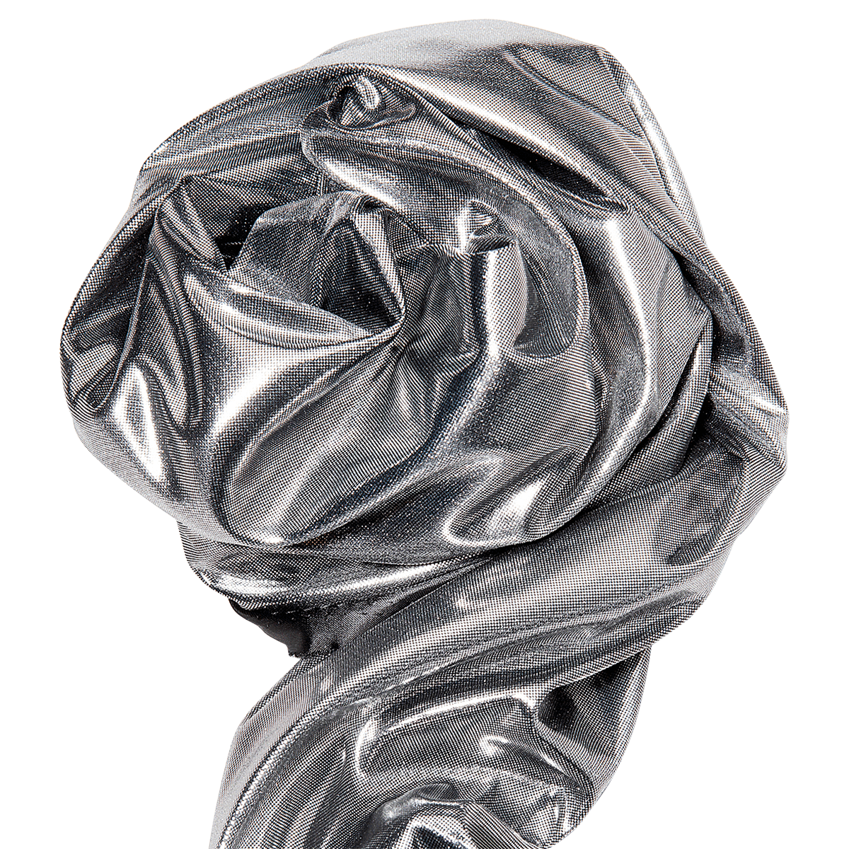 Tissu brillant Chandail de fleuret argenté, larg. 150 cm - 0