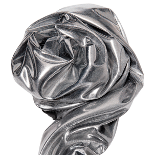 Glanzstoff Folienjersey silber, 150 cm breit