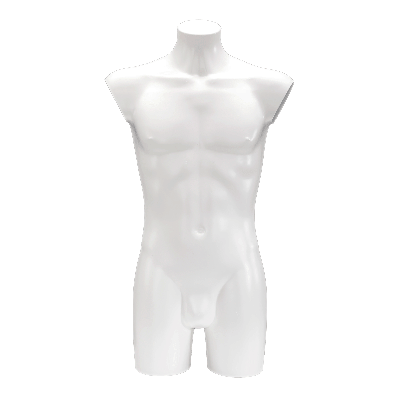 Kunststoff-Torso Herr lackiert 83 cm weiß - 4 Kunststoff-Torso Herr lackiert 83 cm weiß - 4
