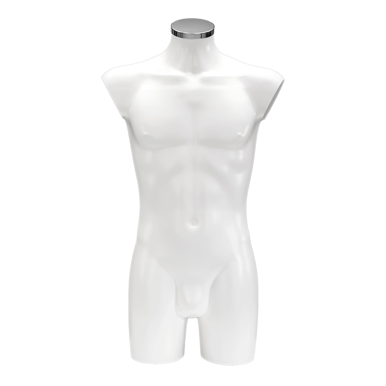 Kunststoff-Torso Herr lackiert 83 cm weiß - 5 Kunststoff-Torso Herr lackiert 83 cm weiß - 5