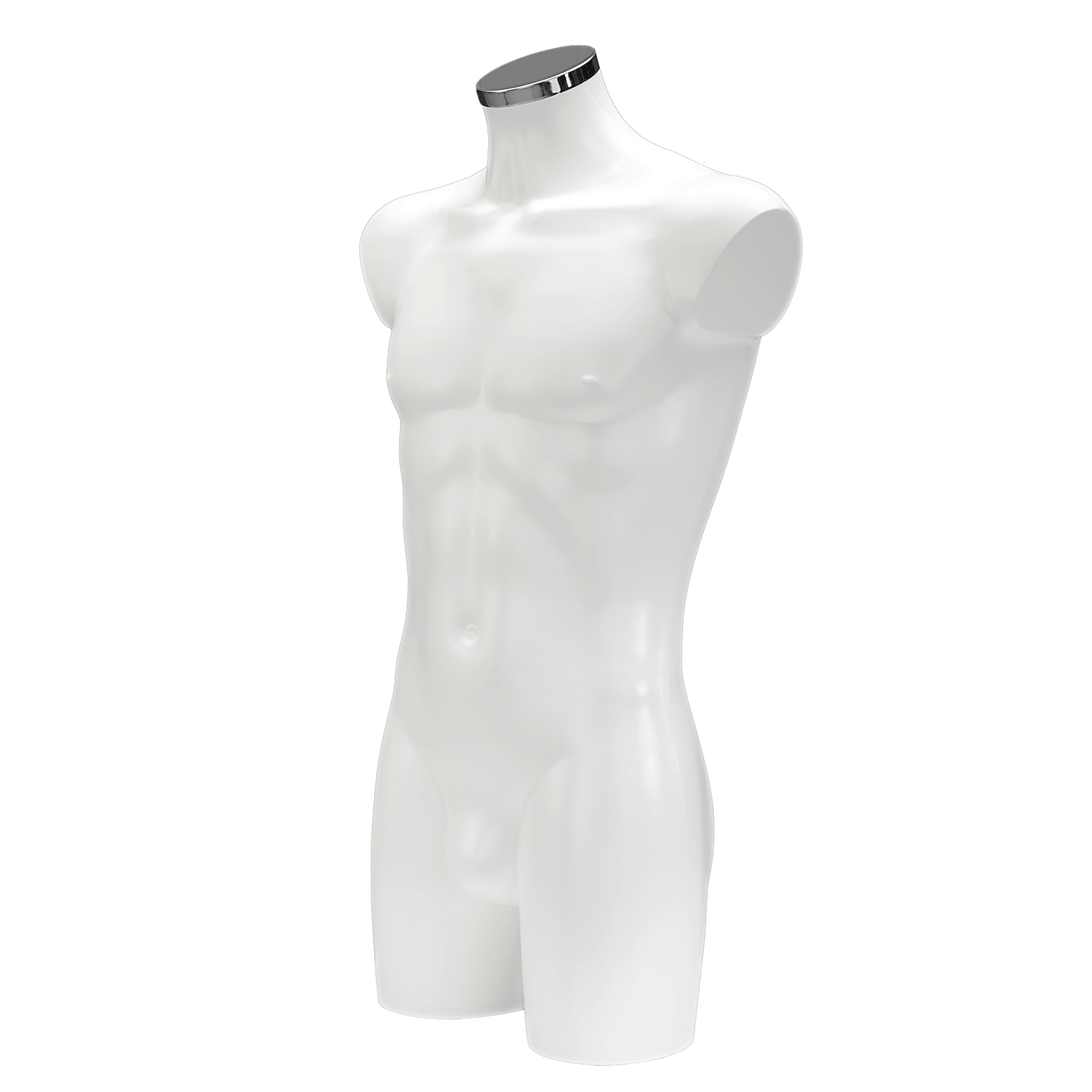 Kunststoff-Torso Herr lackiert 83 cm weiß - 7 Kunststoff-Torso Herr lackiert 83 cm weiß - 7