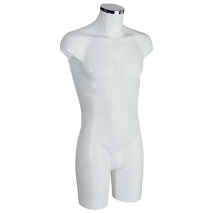 Kunststoff-Torso Herr lackiert 83 cm weiß