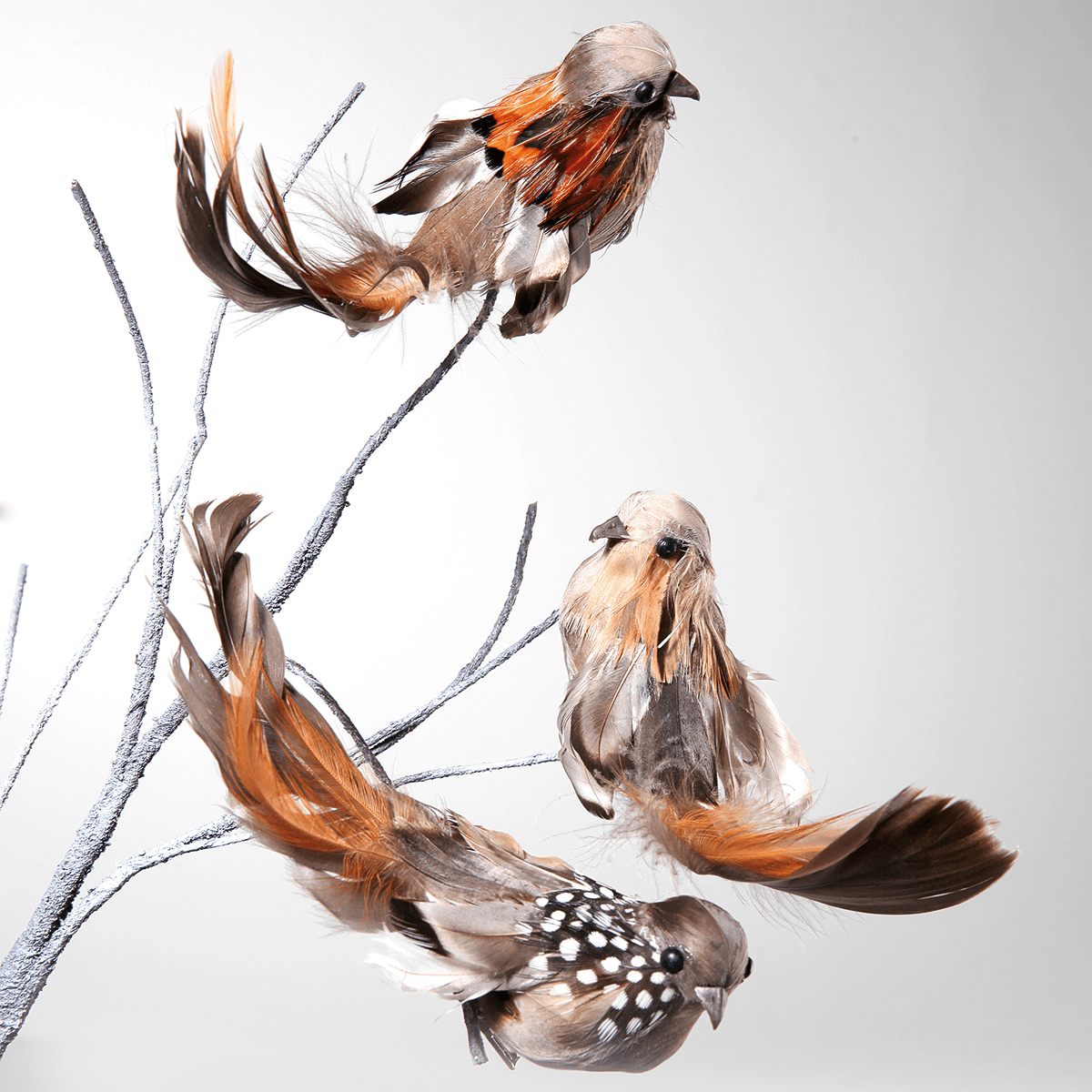 Moineau déco 17 cm, 6 pces - 1