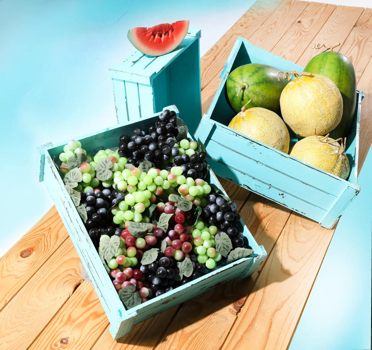 Crates light blue - 5