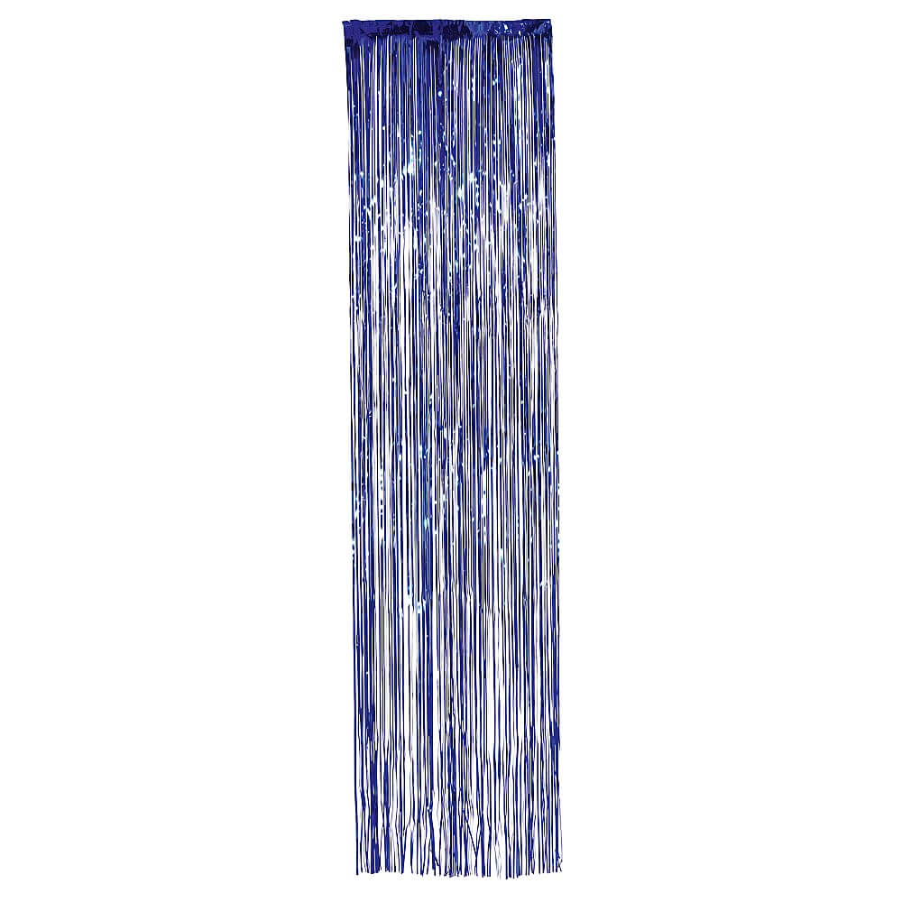 Lametta-Vorhang blau, 200 cm - 0 Lametta-Vorhang blau, 200 cm - 0