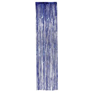 Lametta-Vorhang blau, 200 cm