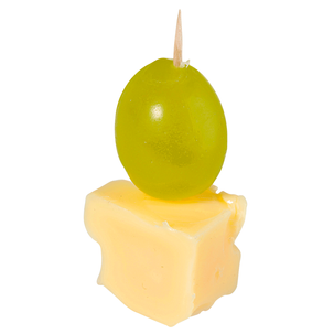 Cheese grapes skewer food replica green