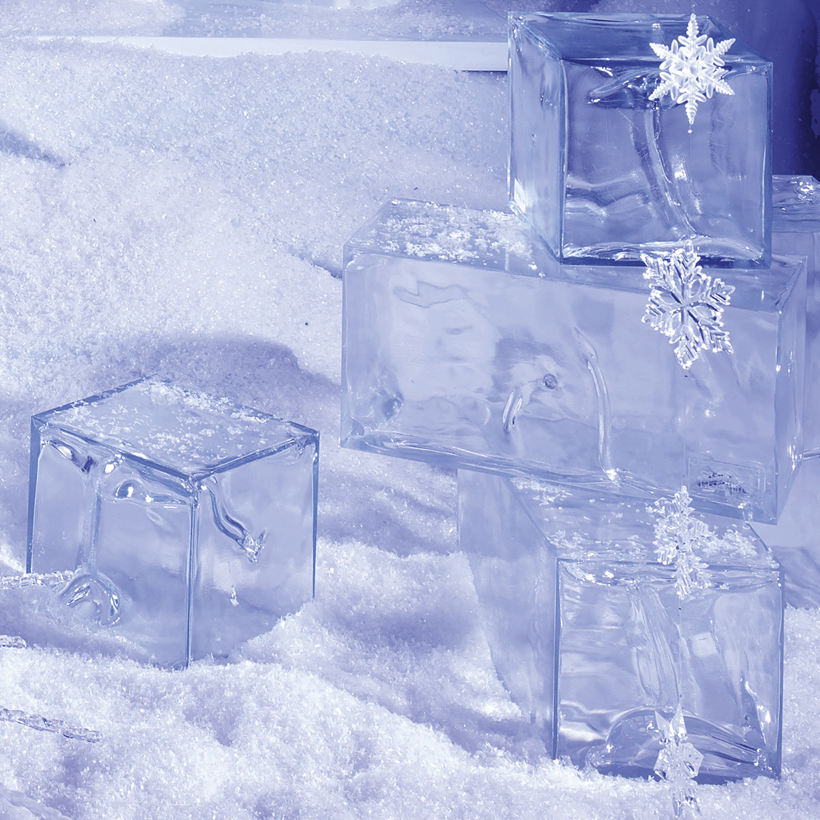 Decorative ice cuboid 23 x 46 cm - 3