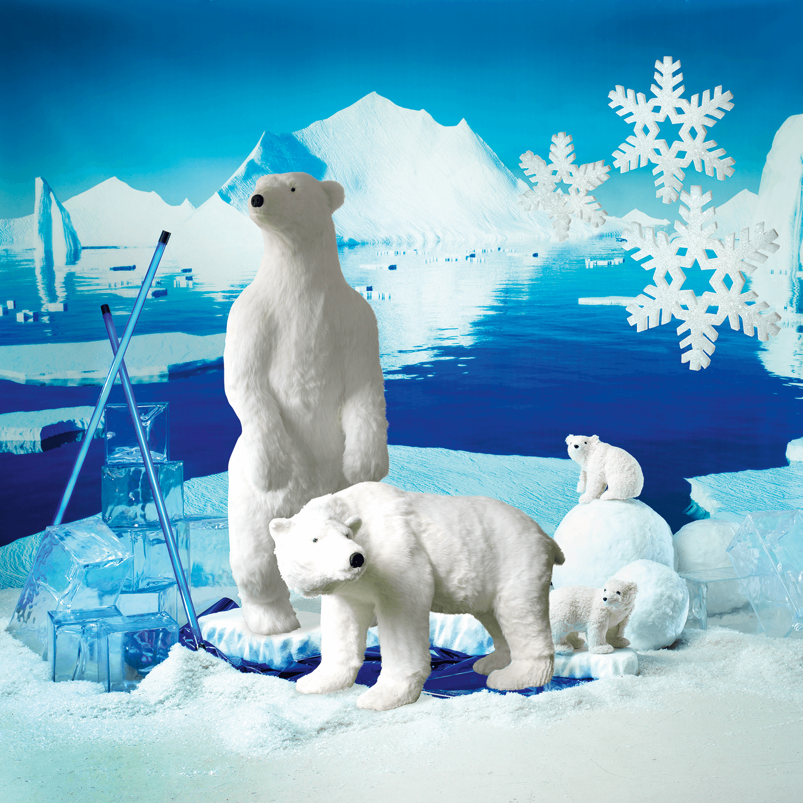 Decorative ice cuboid 23 x 46 cm - 4