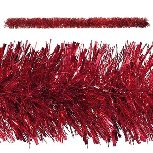 Lametta-Girlande rot 15 cm Ø