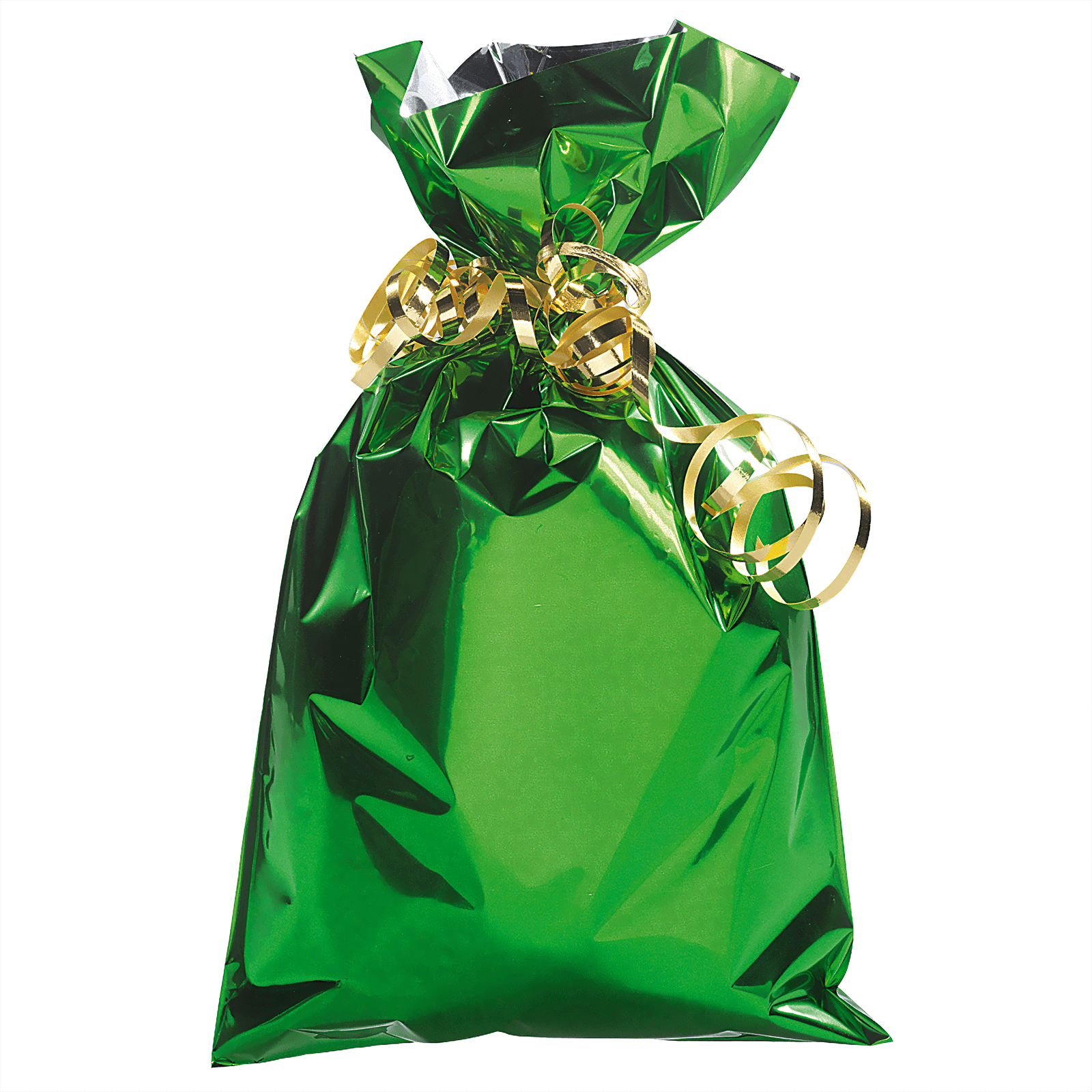 Geschenkbeutel, glänzend, dunkelgrün, 20 x 35 cm - 2