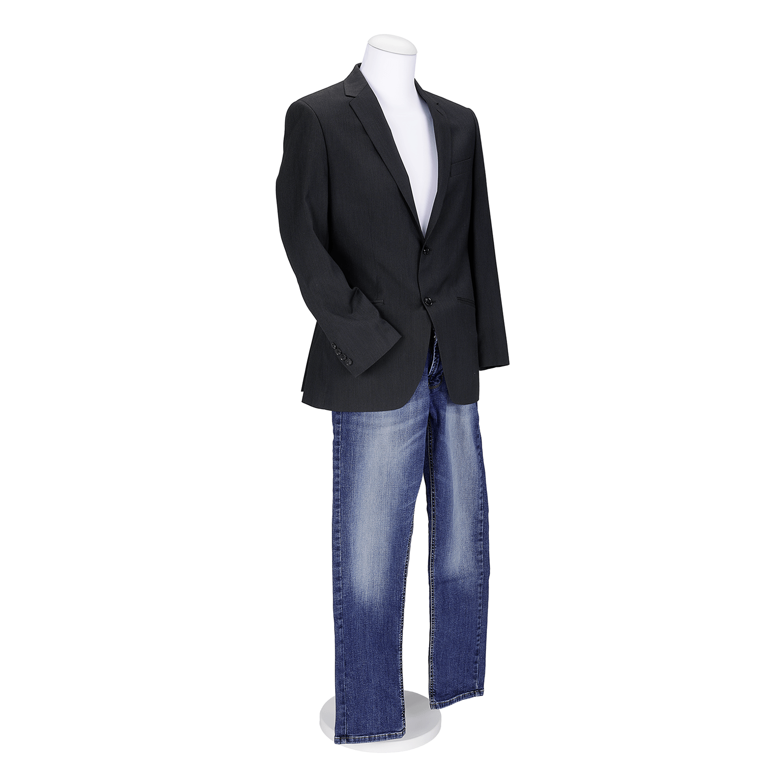 Maniquí de costura de hombre, 78 cm, color blanco - 1